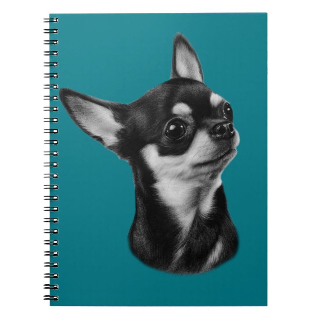 Hand painted chihuahua notebook (Front)