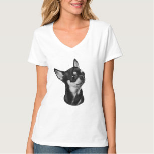 Hand painted chihuahua portrait T-Shirt