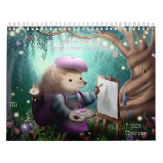 Hand-Painted Children Book Illustration 2026 Calendar