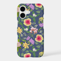 Hand-painted Colorful Tropical Flowers Pattern