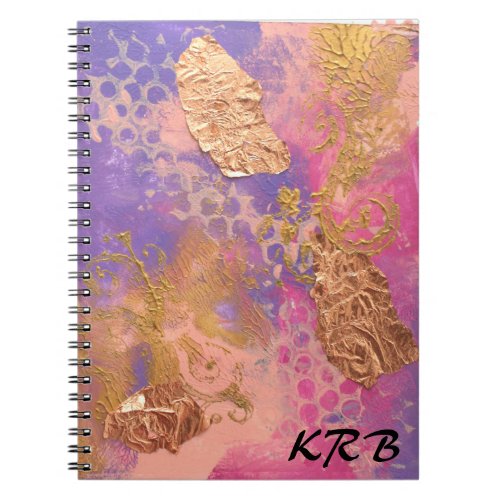 Hand Painted customizable Spiral Photo Notebook