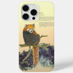 Hand-Painted Cute Red Panda iPhone 15 Pro Max Case