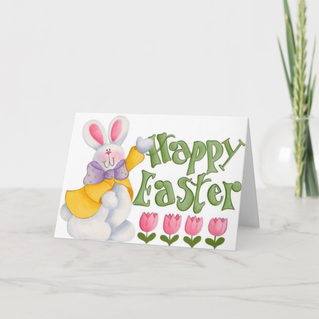 Hand-Painted Easter Greetings | Easter Cards (Front)