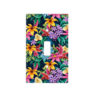 Hand Painted Exotic Floral Pattern-23001 Light Switch Cover