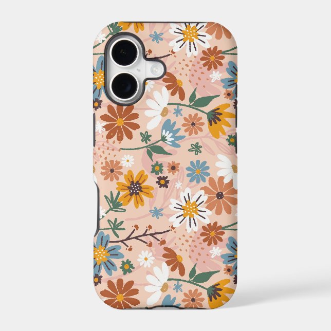 Hand Painted Floral Pattern-23136 Iphone Case (Back)