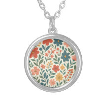 Hand-Painted Floral Pattern – Colorful Botanical