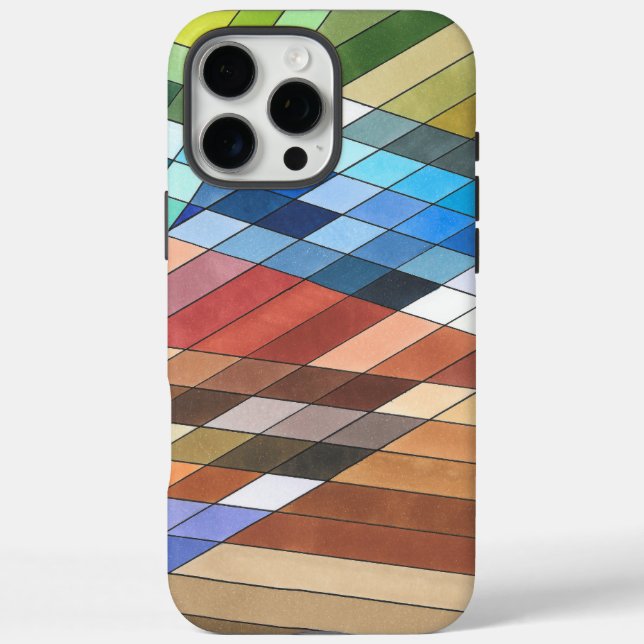 Hand Painted Geometric Abstract Pattern Case-Mate iPhone Case (Back)