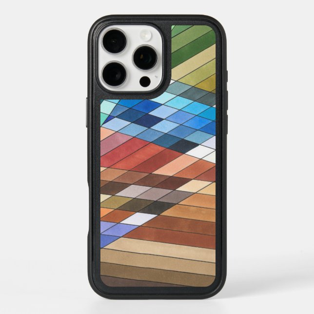 Hand Painted Geometric Abstract Pattern Otterbox iPhone Case (Back)
