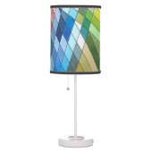 Hand Painted Geometric Abstract Pattern Table Lamp (Right)
