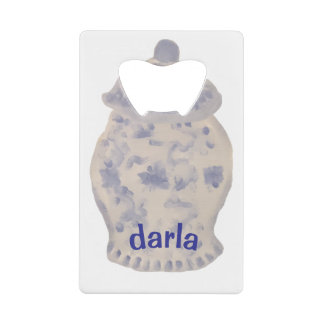 Hand Painted Ginger Jar Bottle Credit Card Bottle Opener