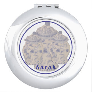 Hand Painted Ginger Jar Compact Mirror