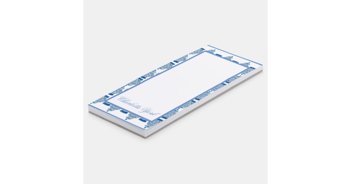 Hand Painted Ginger Jar Jars Notepad Zazzle