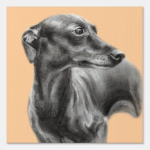 Hand painted Greyhound