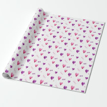 Hand painted heart x and o patterned
