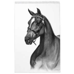 Hand Painted Horses Calendar