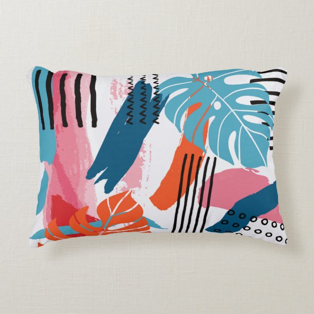 Hand painted illustrations wall arts. Surface patt Accent Pillow (Front)