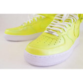 Hand Painted Iridescent Nike Air Force 1 Mids (Front Left)