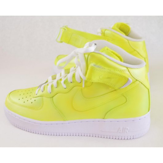 Hand Painted Iridescent Nike Air Force 1 Mids (Profile)