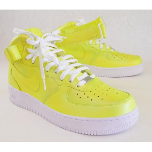 Hand Painted Iridescent Nike Air Force 1 Mids (Front Right)