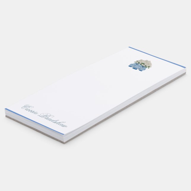 Hand Painted Magnolia Ginger Jar Jars Notepad (Angled)