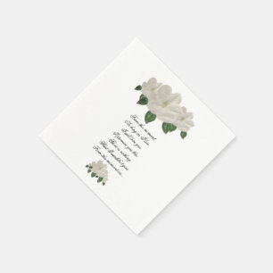 Hand Painted Magnolia Magnolias Wedding Napkins