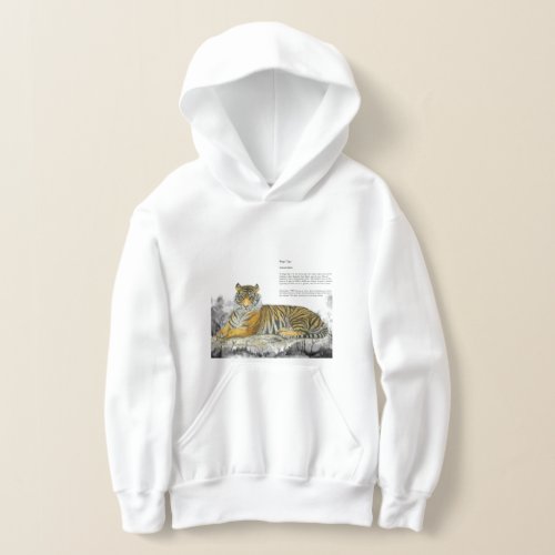 Hand_Painted Majestic Royal Bengal Tiger Hoodie