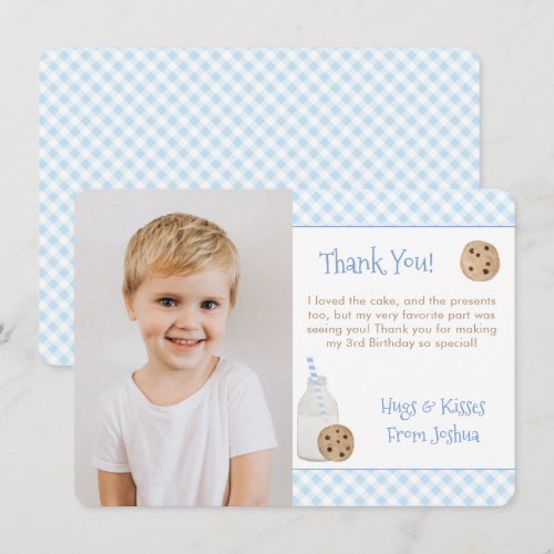 Hand Painted Milk And Cookies Birthday Party Photo