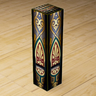 Hand-painted organ pipes wine gift box