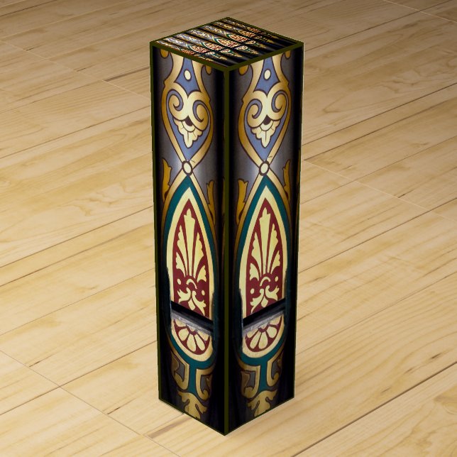 Hand-painted organ pipes wine gift box (Front)