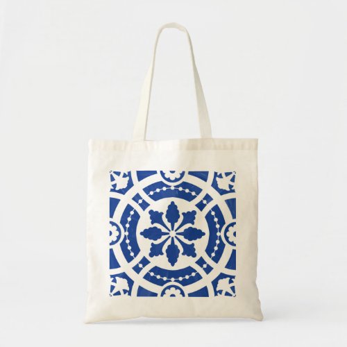 Hand_painted original portuguese tile tote bag