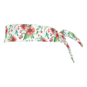 Hand Painted Pink Flowers Floral Pattern-23498 Tie Headband