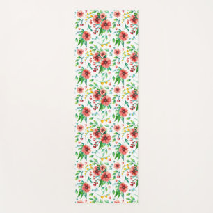 Hand Painted Pink Flowers Floral Pattern-23498 Yoga Mat