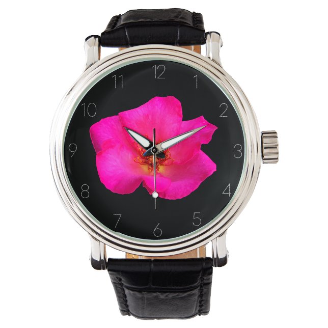 Hand-painted pink rose watch (Creator Uploaded)
