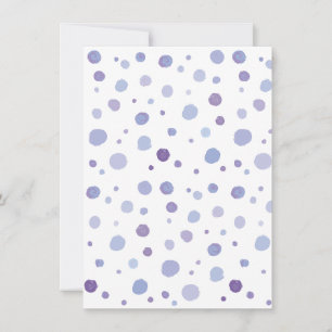 hand painted polka dots advice card