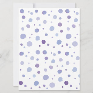 hand painted polka dots announcement