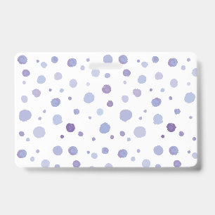 hand painted polka dots badge