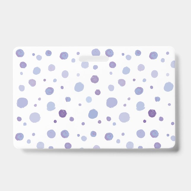hand painted polka dots badge (Front)