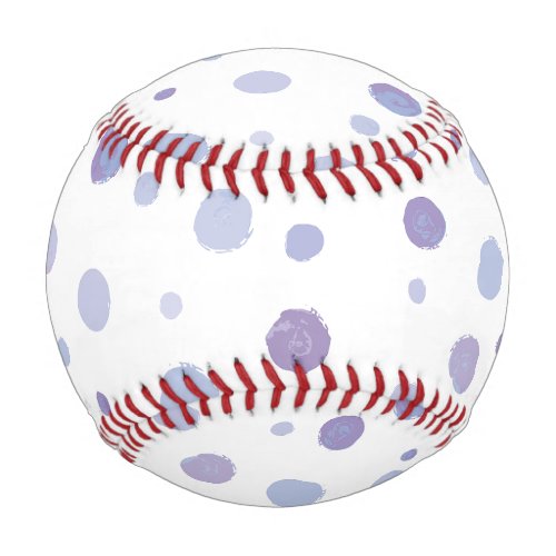 hand painted polka dots baseball