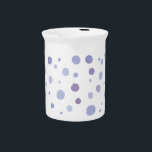 hand painted polka dots beverage pitcher<br><div class="desc">https://www.zazzle.com/store/dinatemraz</div>