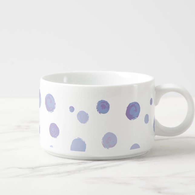 hand painted polka dots bowl (Left)