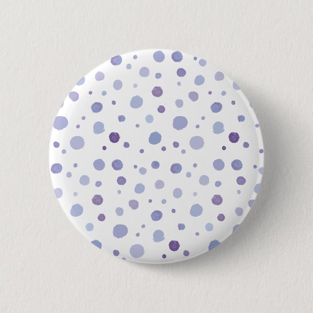 hand painted polka dots button (Front)