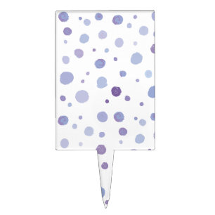 hand painted polka dots cake topper