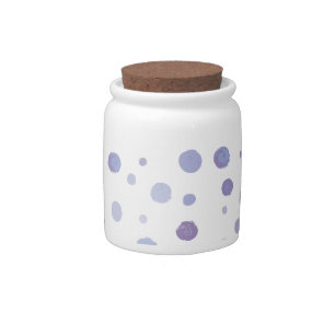 hand painted polka dots candy jar
