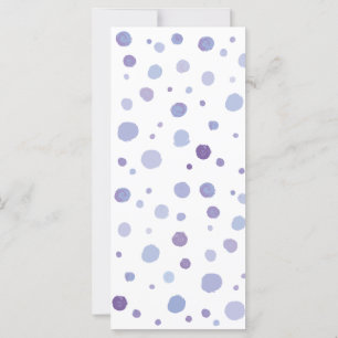 hand painted polka dots card