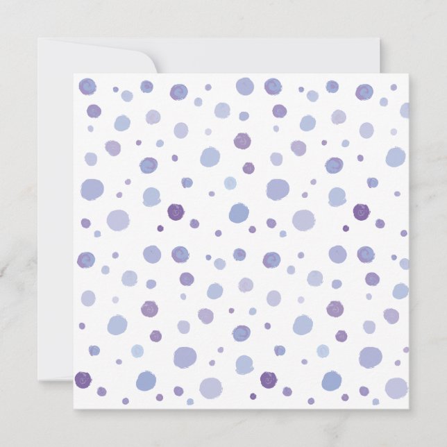 hand painted polka dots card (Front)