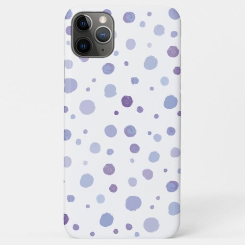 hand painted polka dots iPhone 11 pro max case