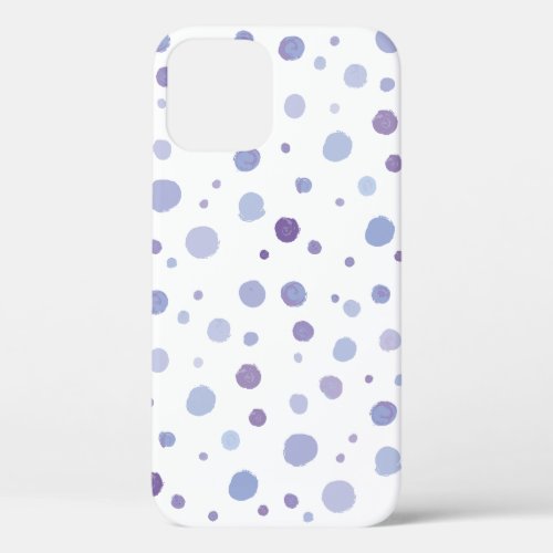 hand painted polka dots iPhone 12 case