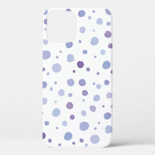 hand painted polka dots iPhone 12 pro case
