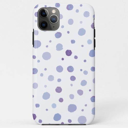 hand painted polka dots iPhone 11 pro max case