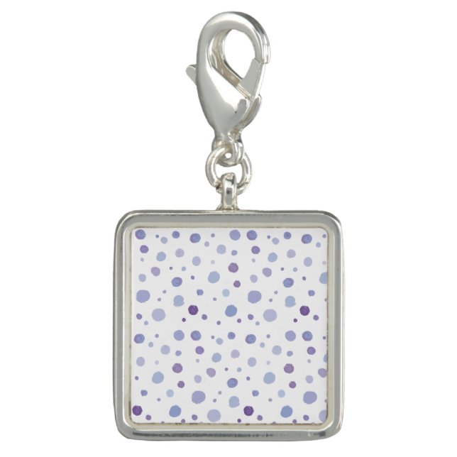hand painted polka dots charm (Front)
